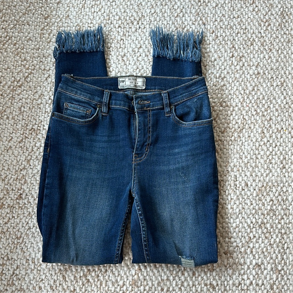 Free People Fringe Jeans